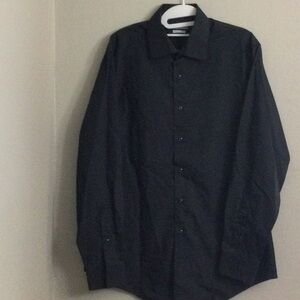 Van Heusen Black Men's Dress Shirt L